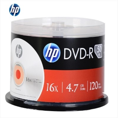 惠普（HP） DVD-R 光盘 16速4.7GB 桶装50片