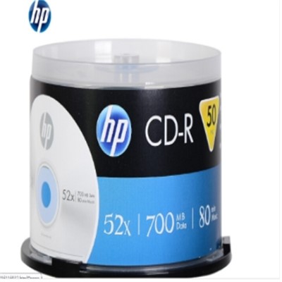 惠普（HP） CD-R 光盘 52速700MB 桶装50片